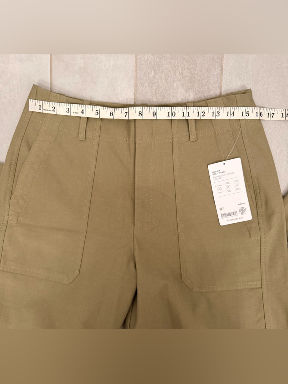 Athleta Skyline Barrel Leg Utility Pant in Olive Green Size 12 - Picture 8 of 8